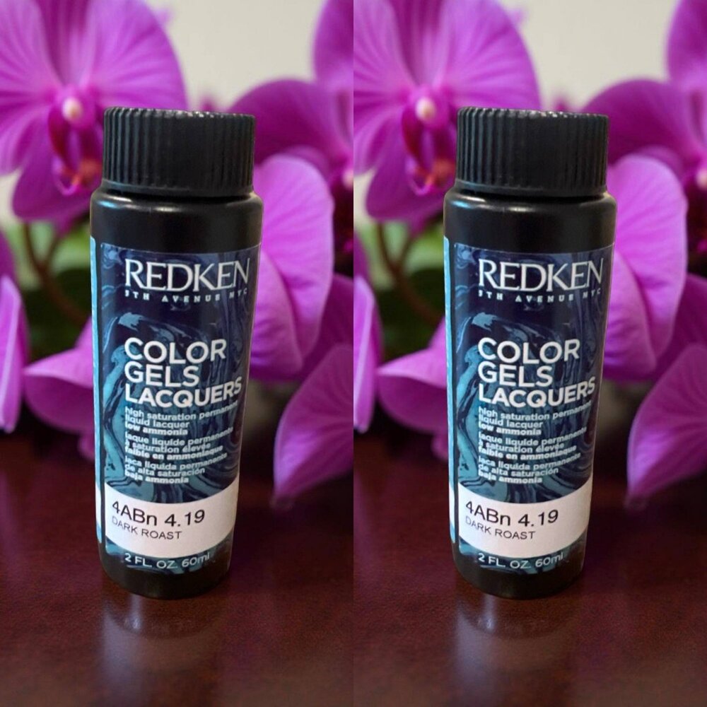 Redken Color Gels Lacquers 4ABN Dark Roast 2 oz_ 2 units